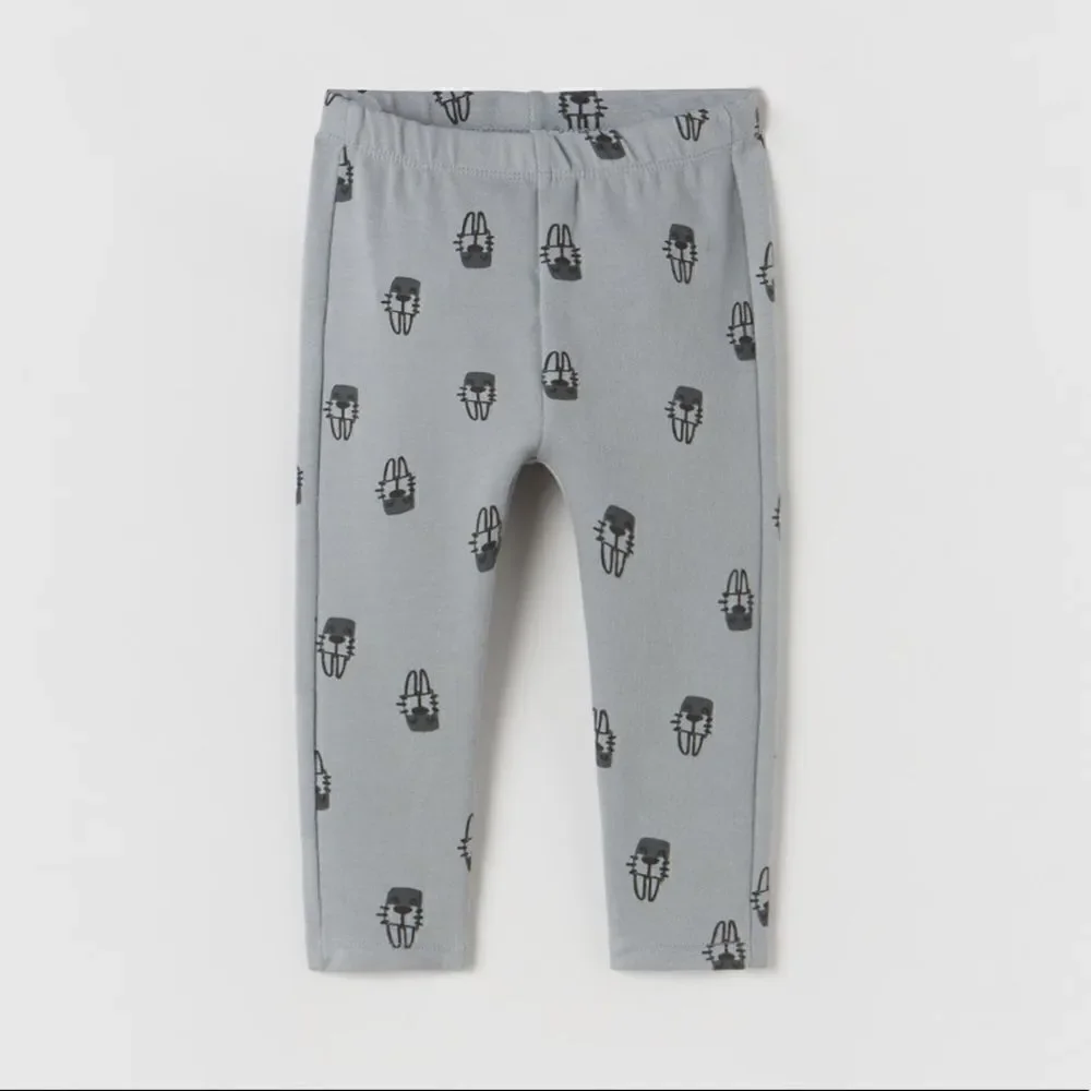 ZARA Baby 2 Pack Brown Gray Leggings NWT Sizes 12-18M 3T